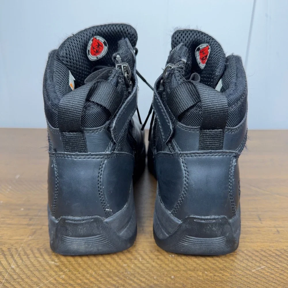 Timberland‎ PRO Boots Mens 10 Black Valor Duty Side Zip Tactical Waterproof Work